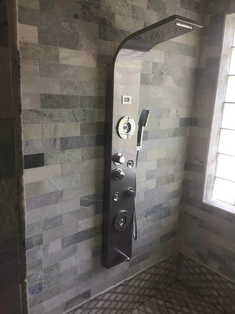 Custom shower installation